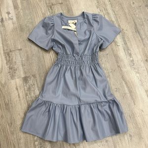 Anthropologie Blue Mini Dress